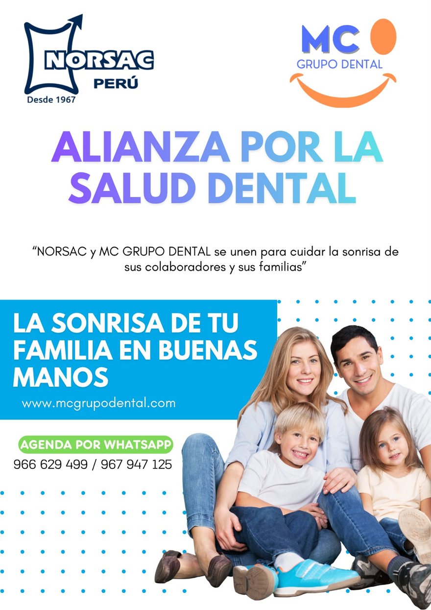 Beneficio del convenio Norsac — MC Grupo Dental