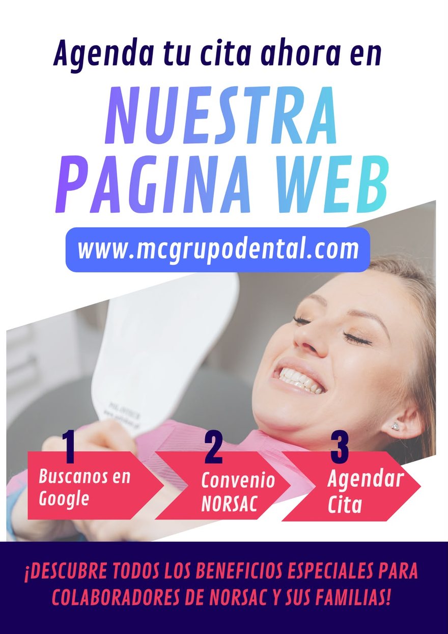 Beneficio del convenio Norsac — MC Grupo Dental